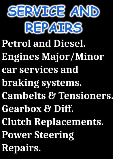 Service and Repairs to Petrol and Diesel Cars